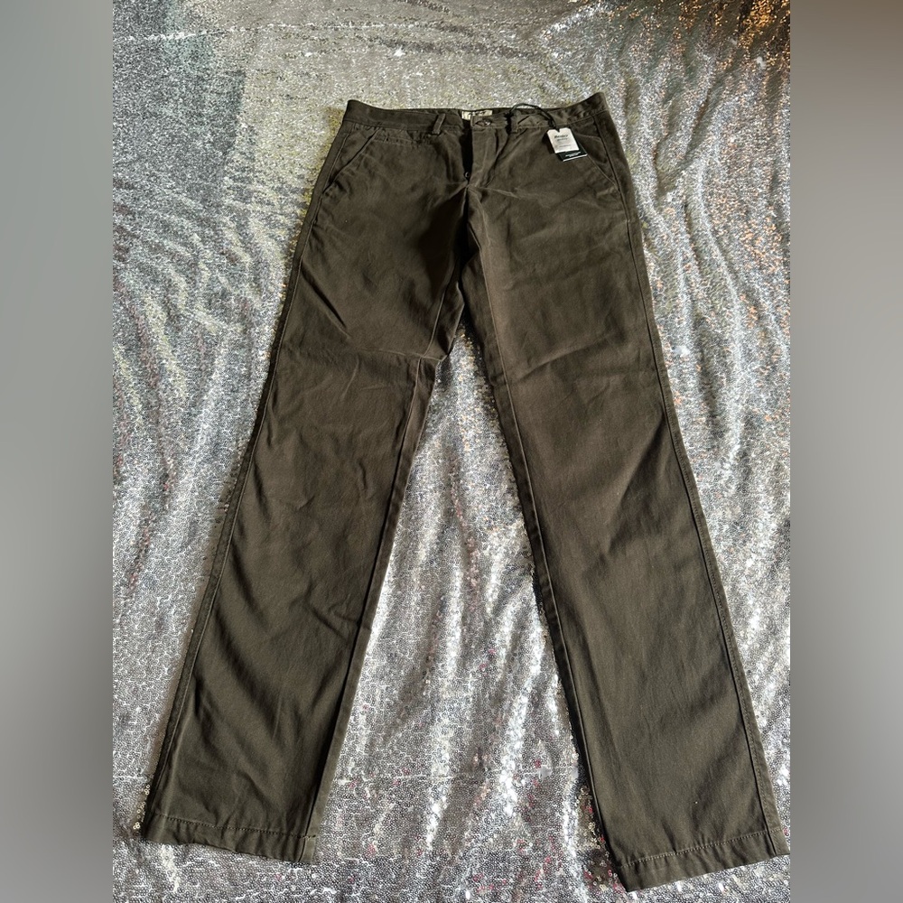 Bexley Men's Olive Green Trousers Pants 100% Cotton Size 39